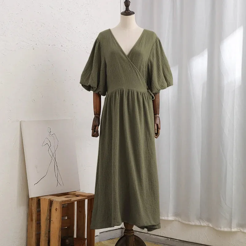 Casual 100% Cotton Women's Dress
