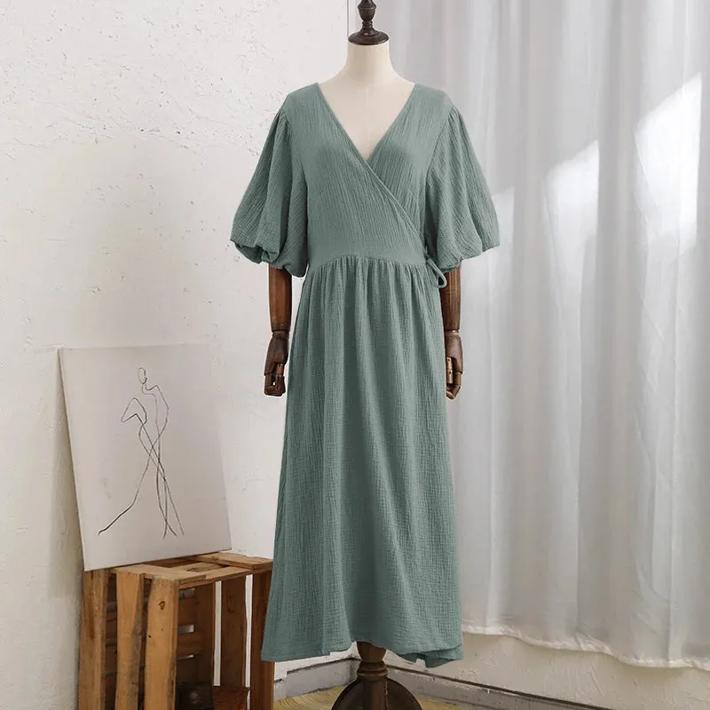 Casual 100% Cotton Women's Dress