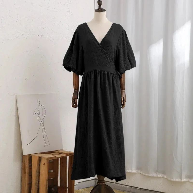 Casual 100% Cotton Women's Dress