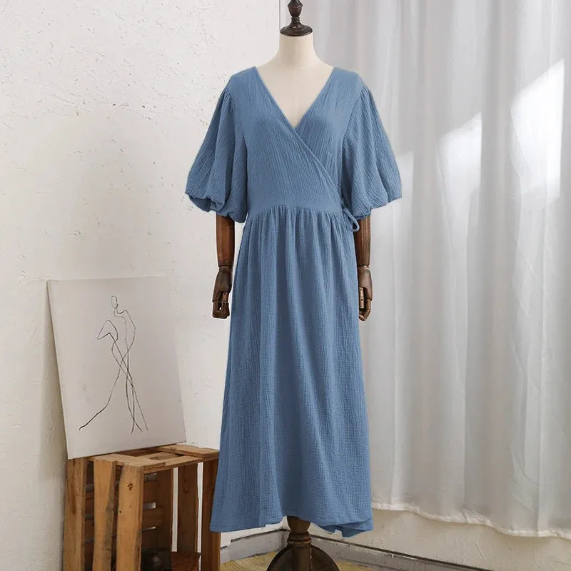 Casual 100% Cotton Women's Dress