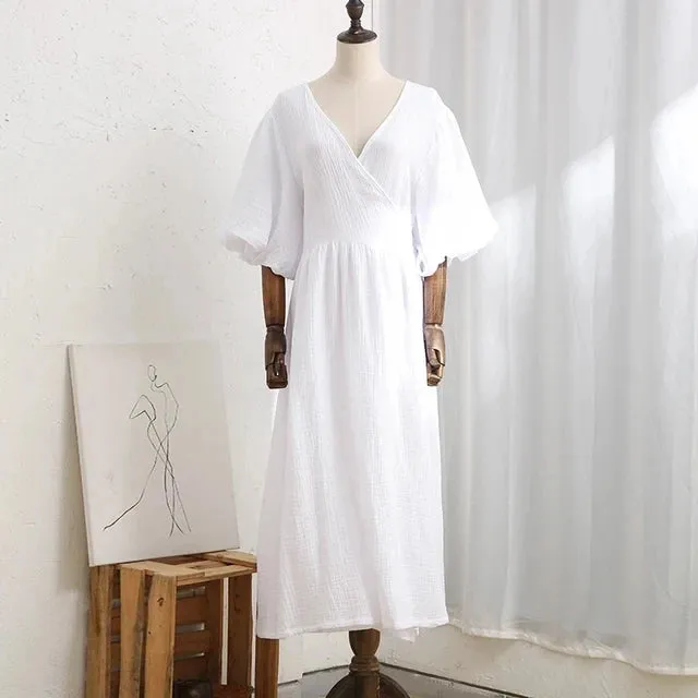 Casual 100% Cotton Women's Dress