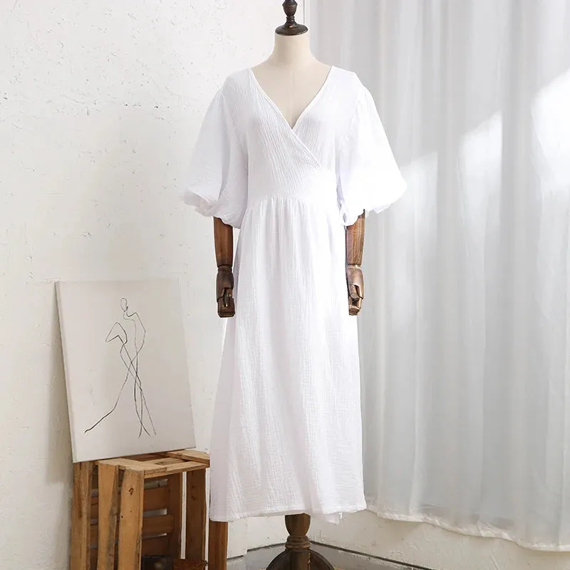 Casual 100% Cotton Women's Dress