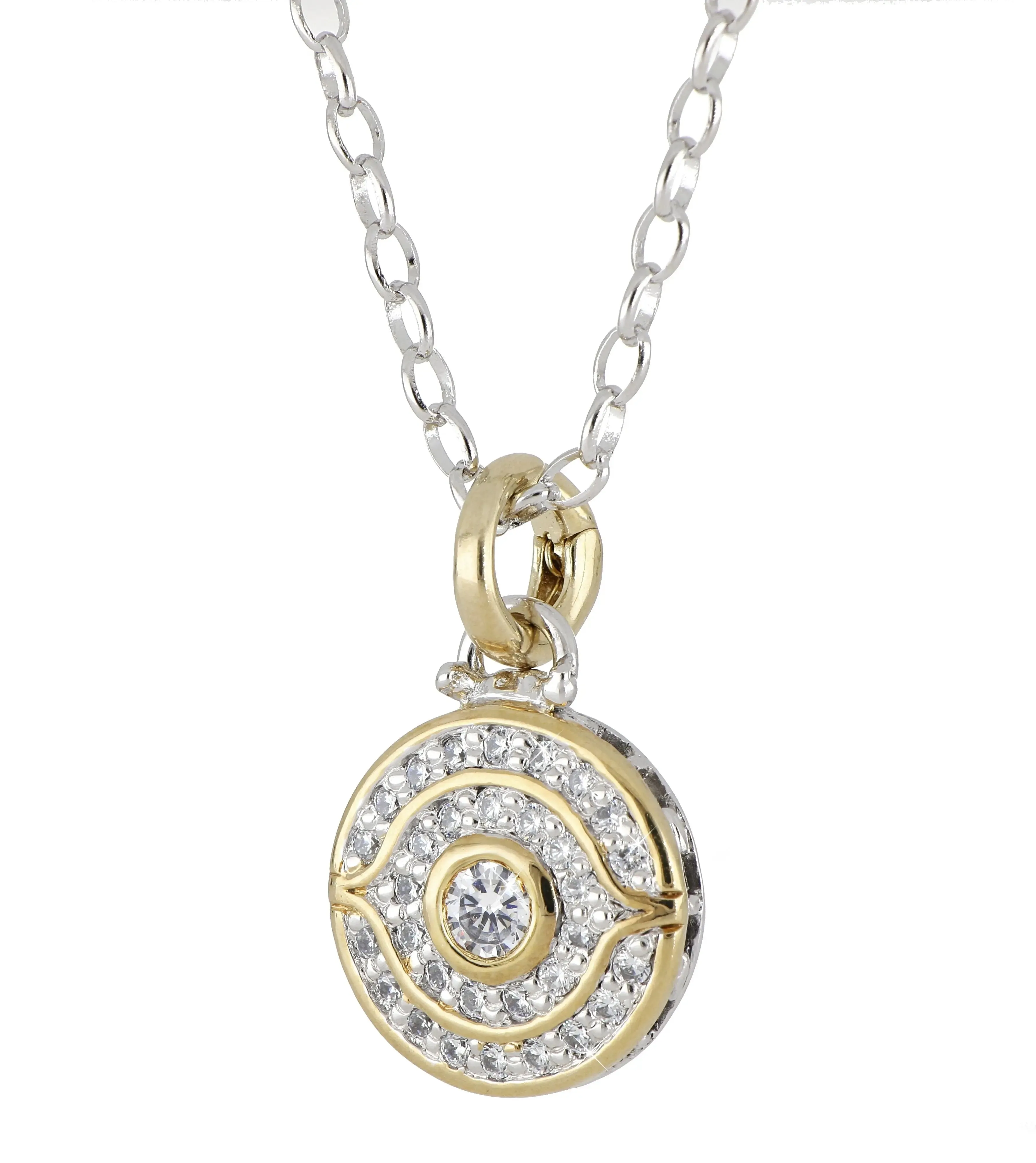Celebration Petite Pavé - Evil Eye Necklace