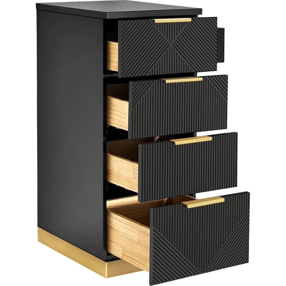 Celine Styling Station Side Cabinet / White by Deco Salon Furniture