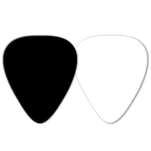 Celluloid Standard Shape Metallic Ink Picks - Double Sided
