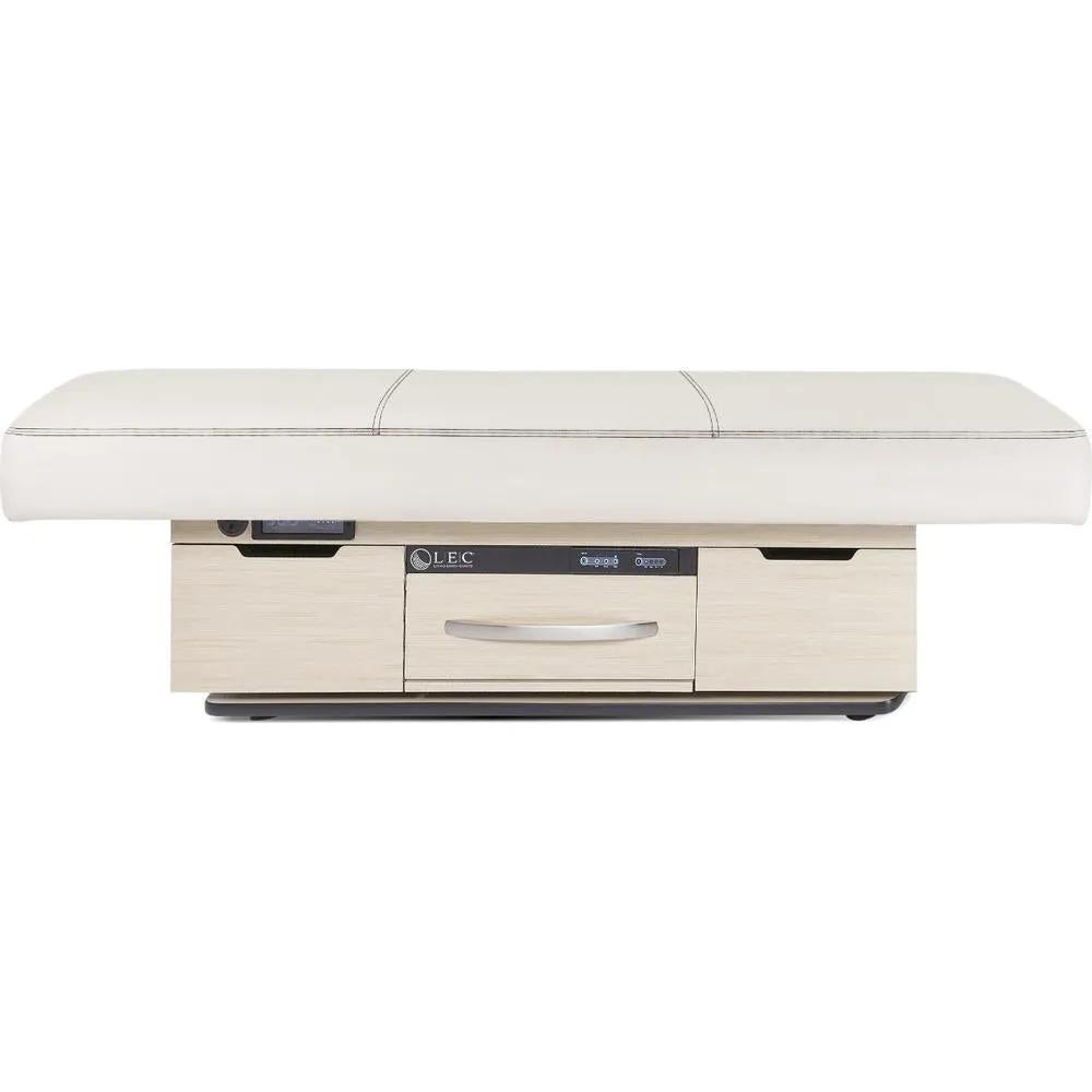 Century City Dual-Pedestal Spa Treatment Table with Digital Warming Drawer by Living Earth Crafts