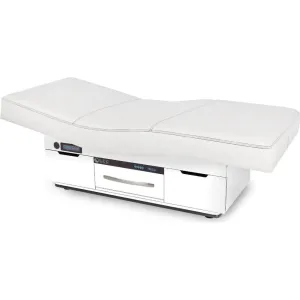 Century City Dual-Pedestal Spa Treatment Table with Digital Warming Drawer by Living Earth Crafts