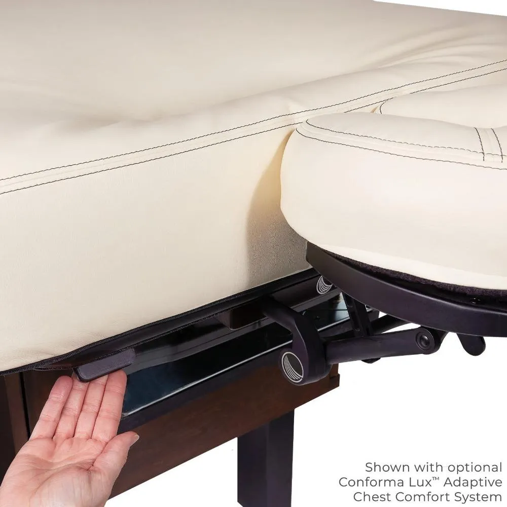 Century City Dual-Pedestal Spa Treatment Table with Digital Warming Drawer by Living Earth Crafts