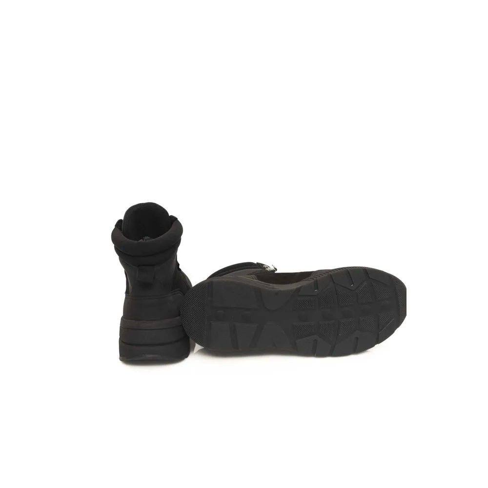 Cerruti 1881 Black Cowhide Men Sneaker