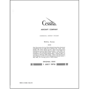 Cessna 150, 172, 177 Series 1969-71 Service-Parts Manual