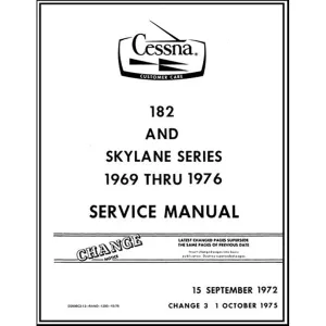 Cessna 182 & Skylane Series 1969-76 Maintenance Manual