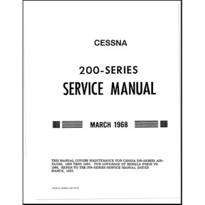 Cessna 200 Series 1966-68 Maintenance Manual