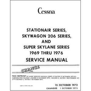 Cessna 206 Skywagon & SuperSkylane 1969-76 Maintenance Manual (D2007-13)