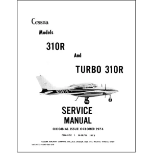 Cessna 310R, Turbo 310R Maintenance Manual 1975 (D2512C1-13)