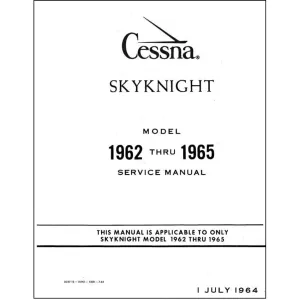Cessna 320 Skyknight 1962-65 Maintenance Manual