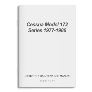 Cessna Model 172 Series 1977-1986 Service/Maintenance Manual