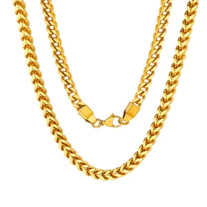 ChainsPro Franco Chain Costume Hiphop Jewelry Stainless Steel Neck Chain Men