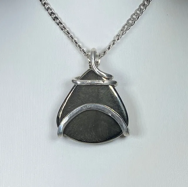 Chalcopyrite Handmade Stone Pendant Wrapped in Silver