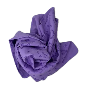 CHAMOIS LARGE 66cm x 43cm - MAUVE