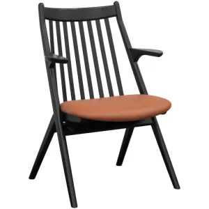 Charming Faux Leather Accent Chair