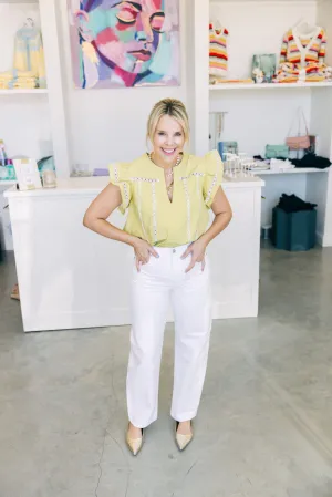 Chartreuse Charm Top