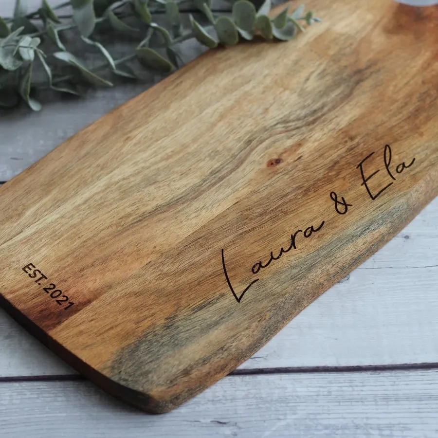 Cheeseboard & Rose Quartz Knives Gift Box