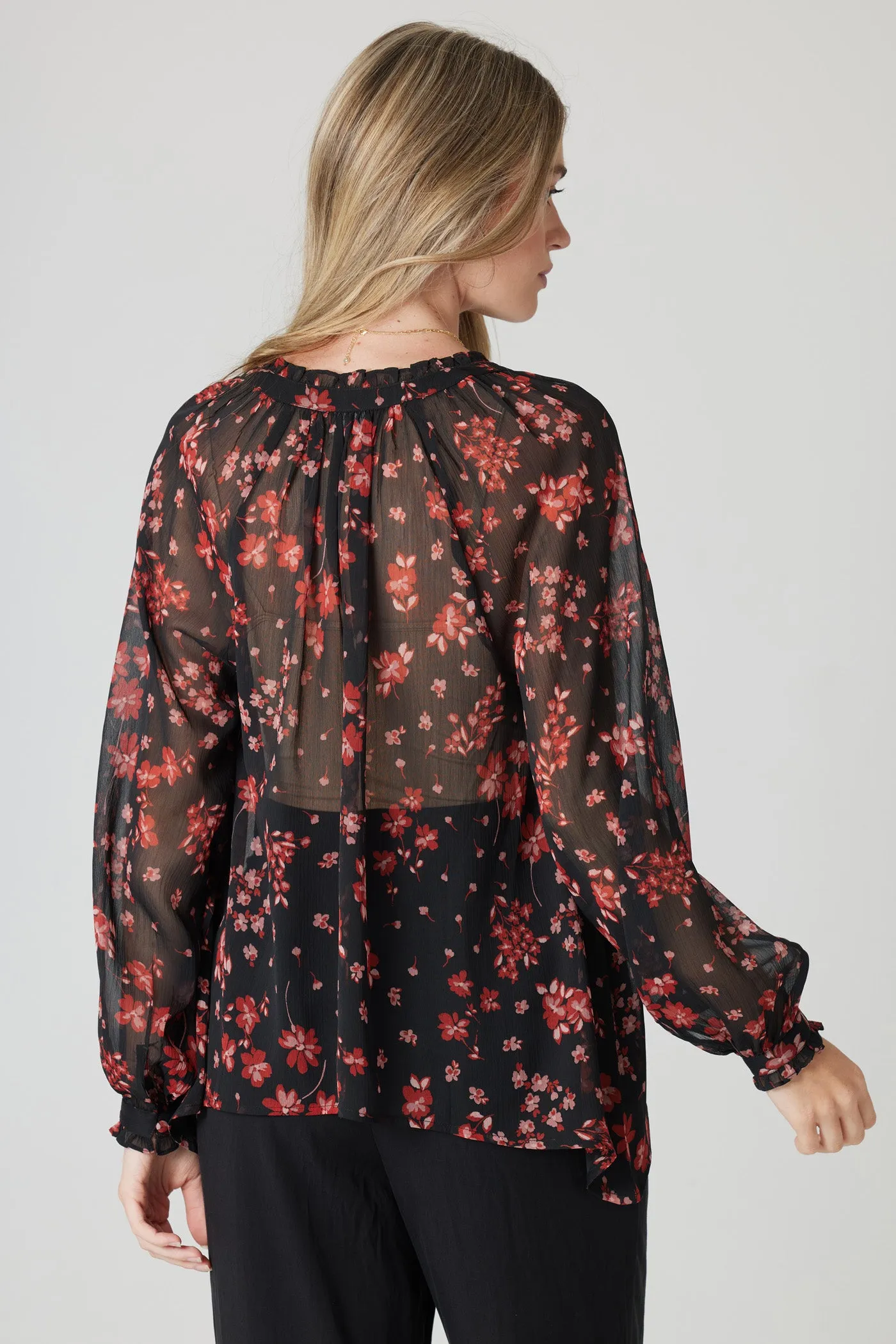 Cherry Blossom Wine Blouse