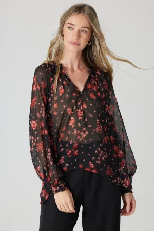 Cherry Blossom Wine Blouse