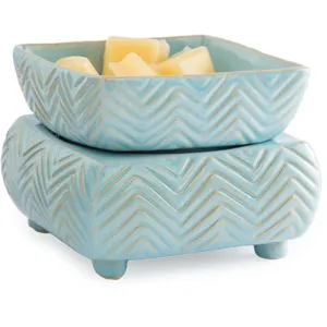 Chevron 2-in-1 Classic Fragrance Warmer in Blue