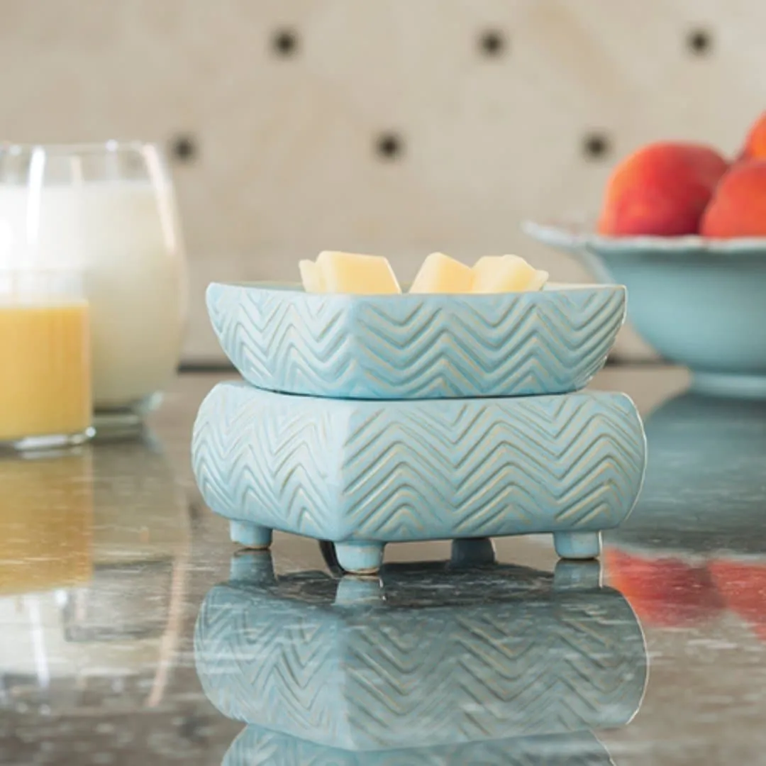 Chevron 2-in-1 Classic Fragrance Warmer in Blue