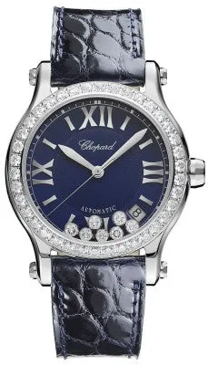 Chopard - Happy Sport Automatic - Round Medium 36mm - Stainless Steel and Diamonds