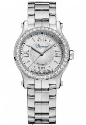 Chopard - Happy Sport Automatic - Round Mini 30mm - Stainless Steel and Diamonds