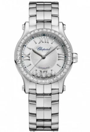 Chopard - Happy Sport Automatic - Round Mini 30mm - Stainless Steel and Diamonds