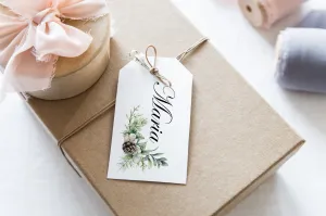 Christmas Gift Tag Template - Holiday Frame