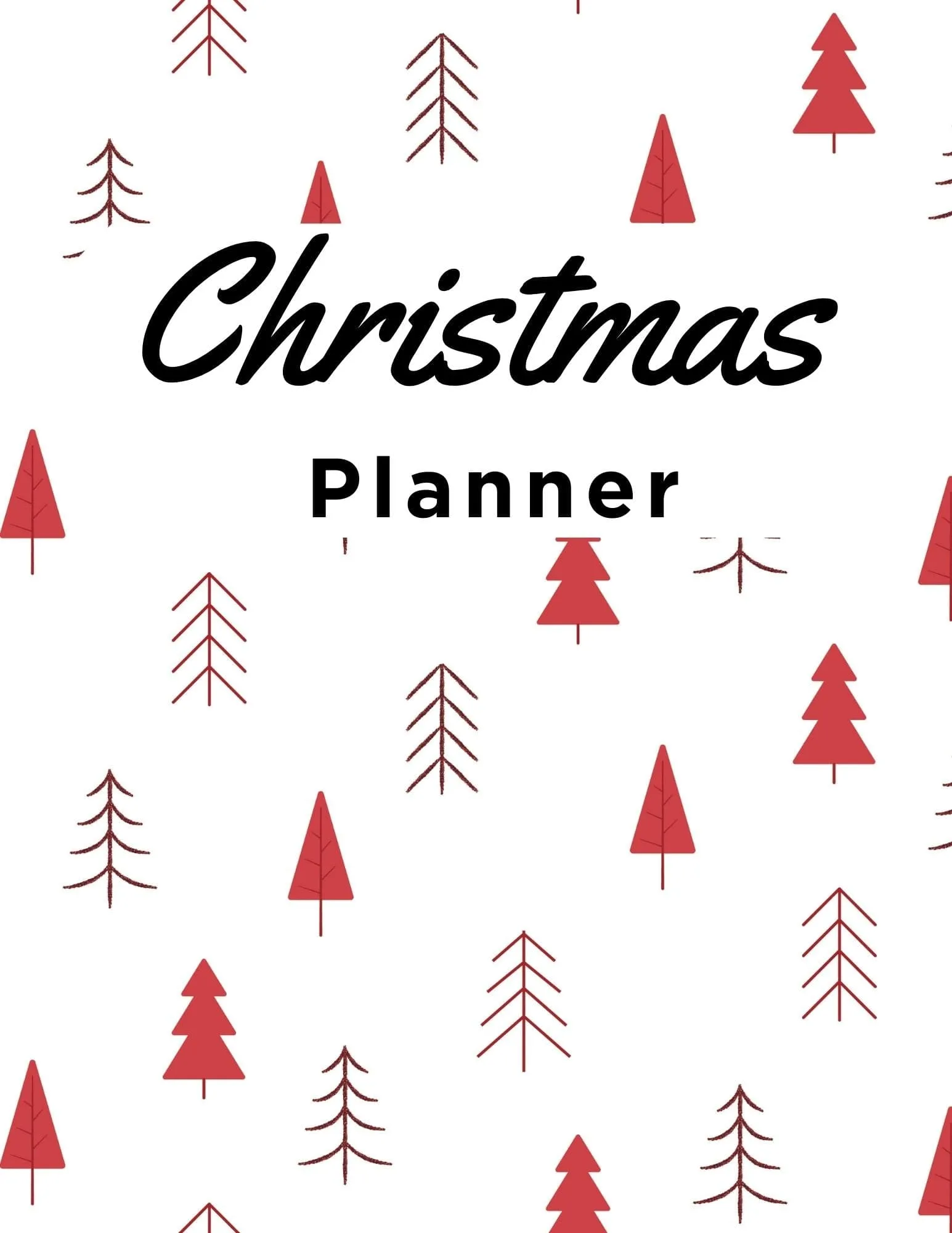 Christmas Planner- Holiday Pattern