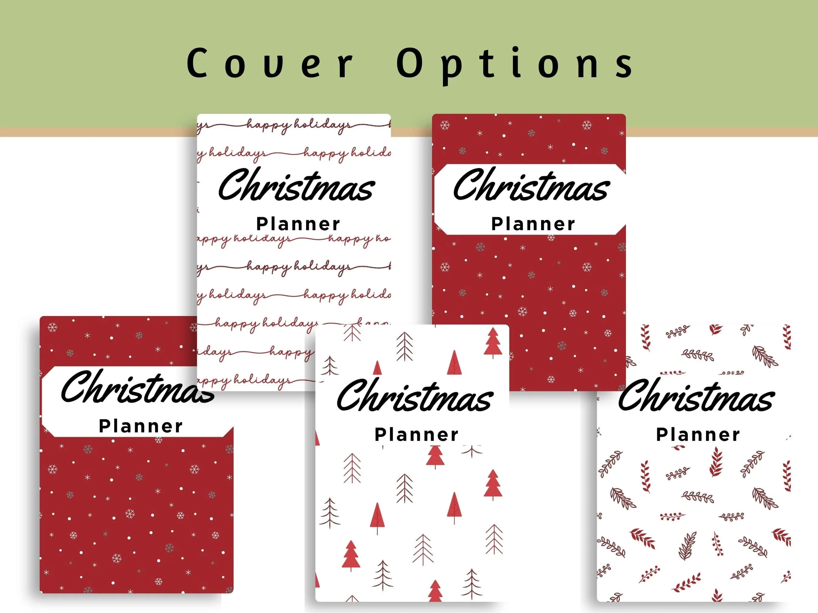 Christmas Planner- Holiday Pattern