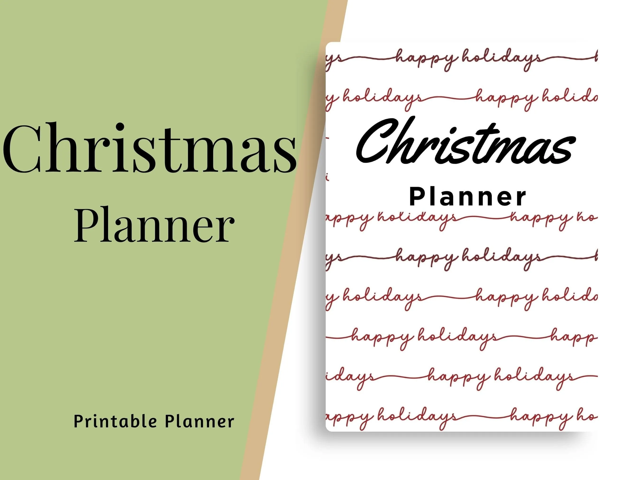 Christmas Planner- Holiday Pattern