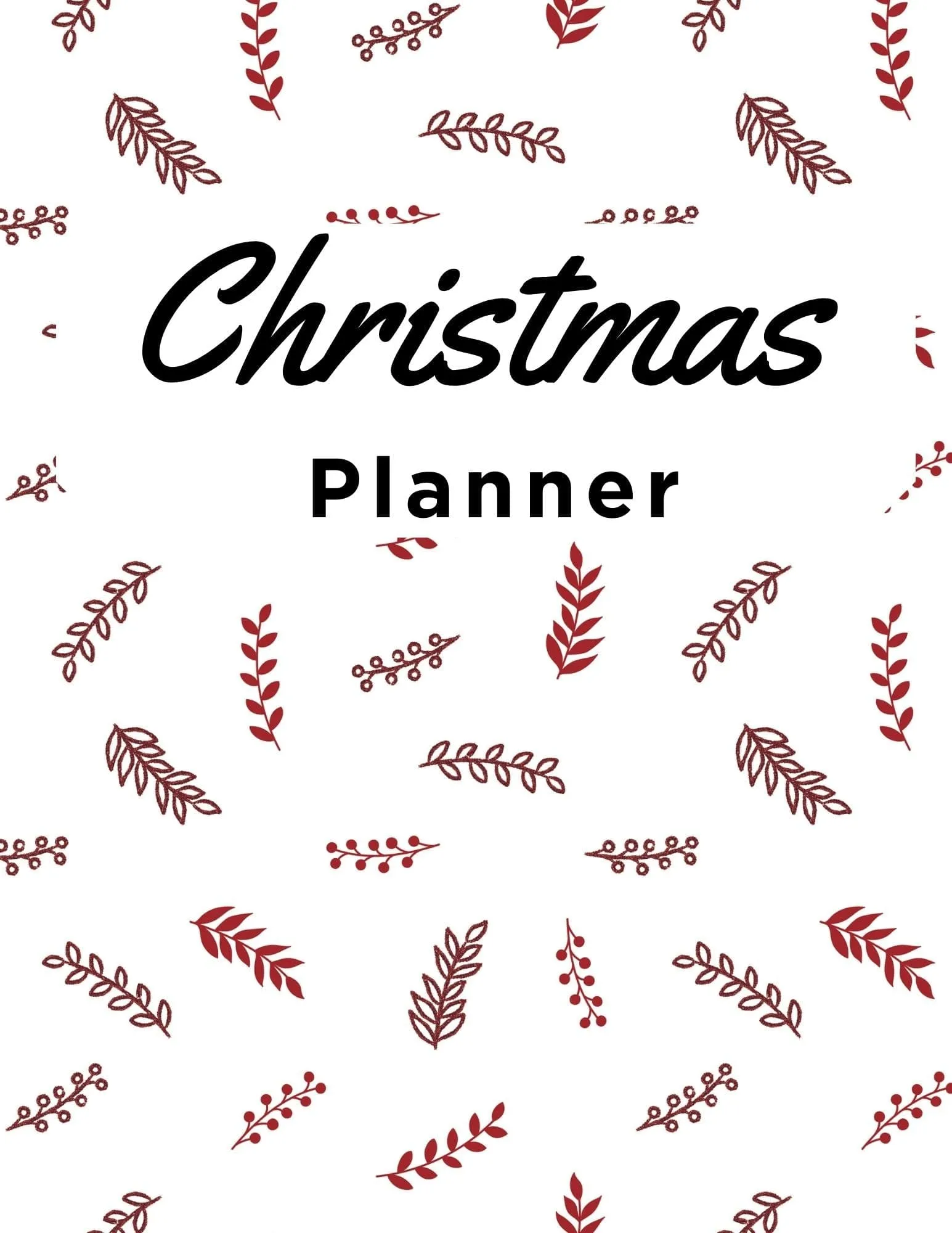 Christmas Planner- Holiday Pattern