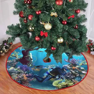 Christmas Tree Skirt - Scuba Diving - 9