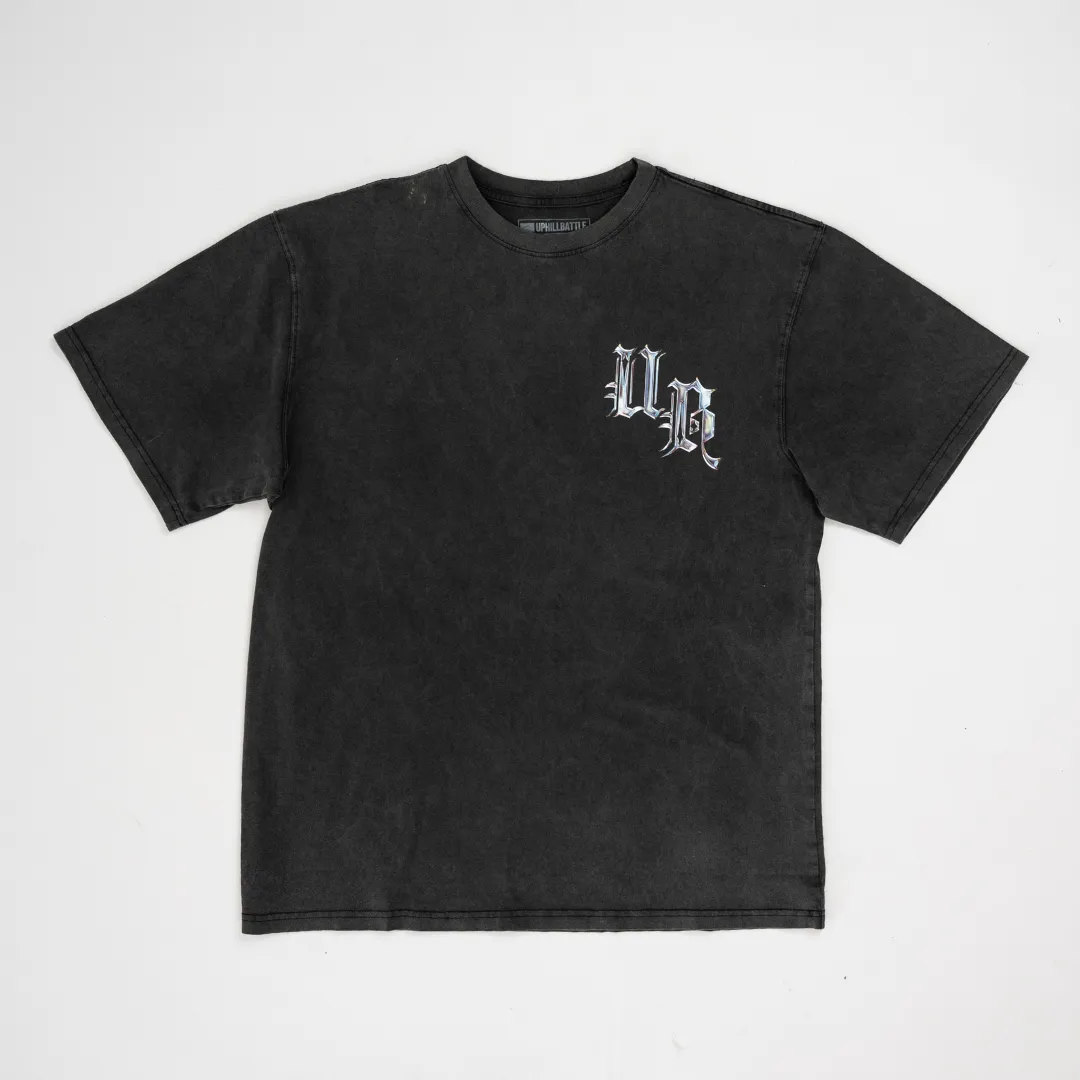 Chrome Tee - Oversized Vintage Charcoal