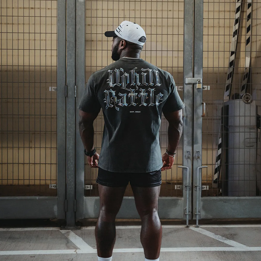 Chrome Tee - Oversized Vintage Charcoal