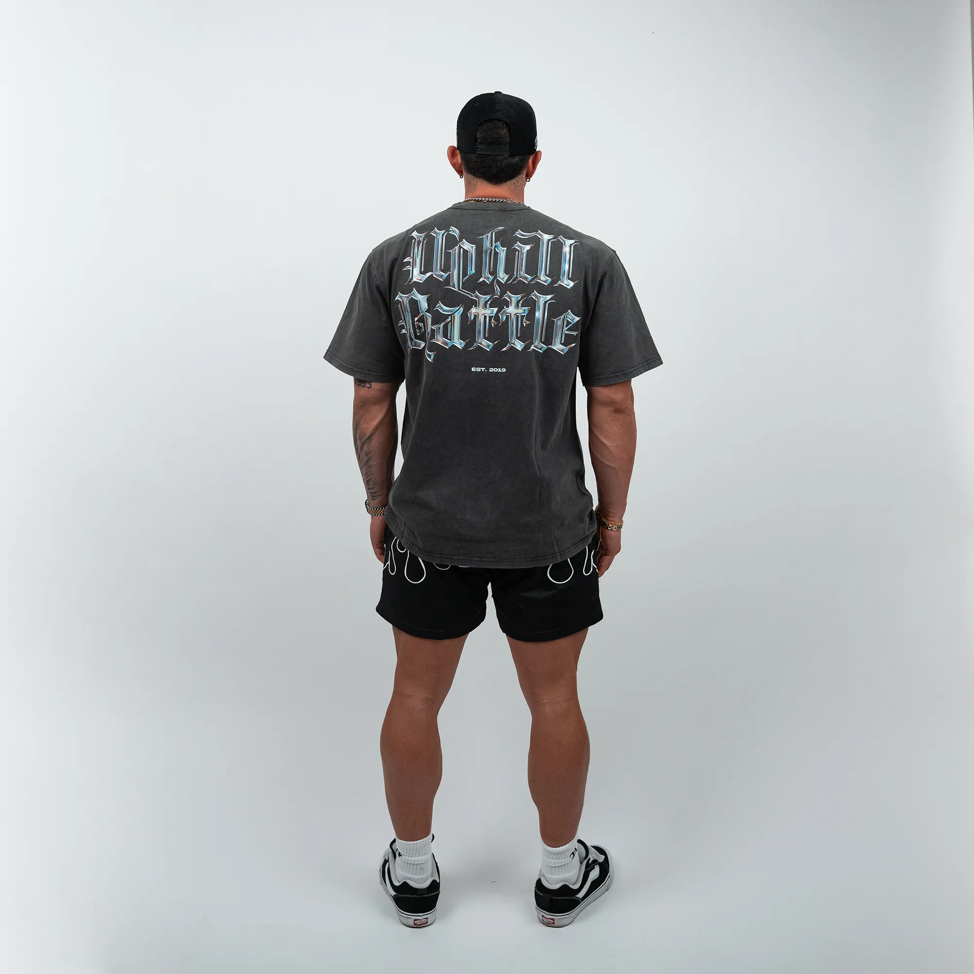 Chrome Tee - Oversized Vintage Charcoal