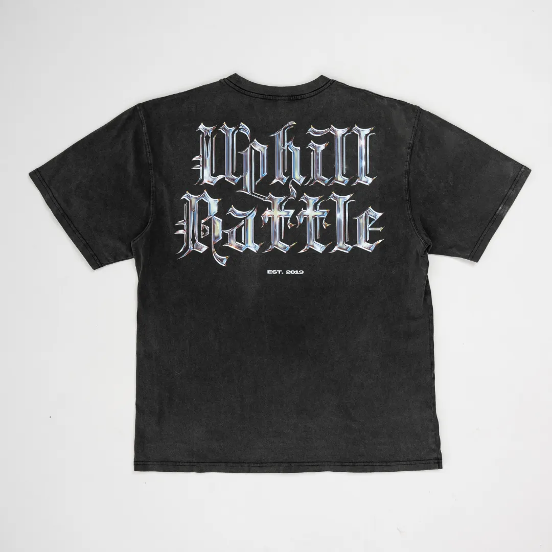 Chrome Tee - Oversized Vintage Charcoal