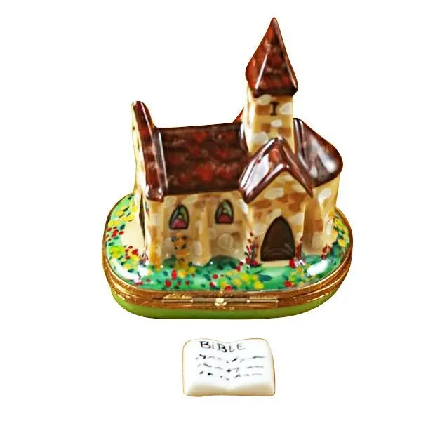 Church with Removable Porcelain Bible