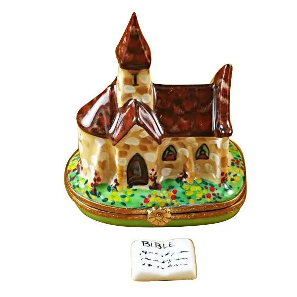 Church with Removable Porcelain Bible