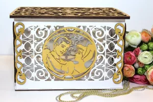 Cinderella Wedding Card Box Princess Holder Money Envelope handmade