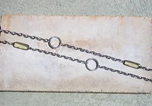 Circle Connectors Necklace with Lemon Quartz