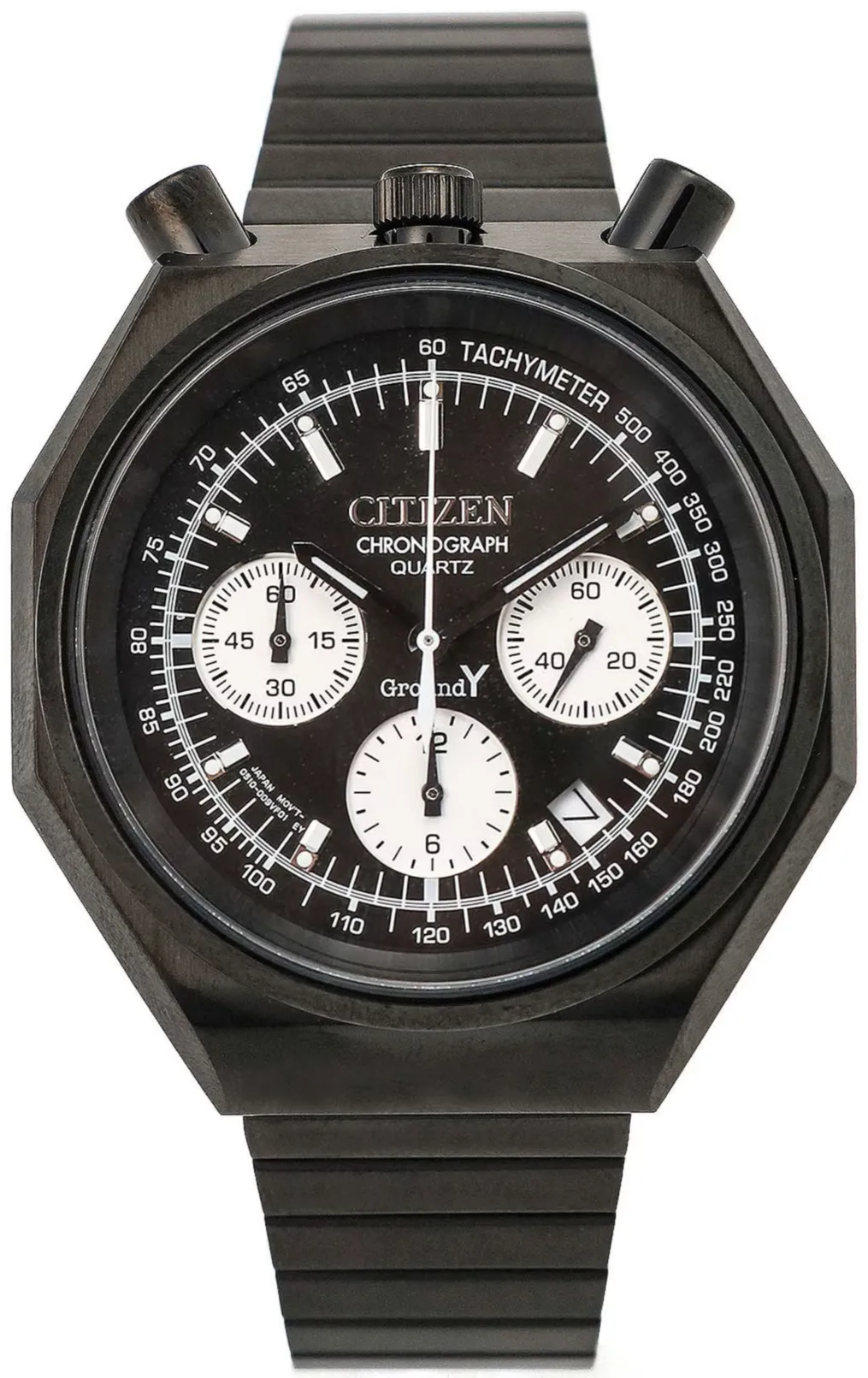 Citizen X Ground Y Tsuno Chrono Custom Limited Octagon Chronograph Bullhead Panda Dial GN-A11-951-1-02 - PREORDER