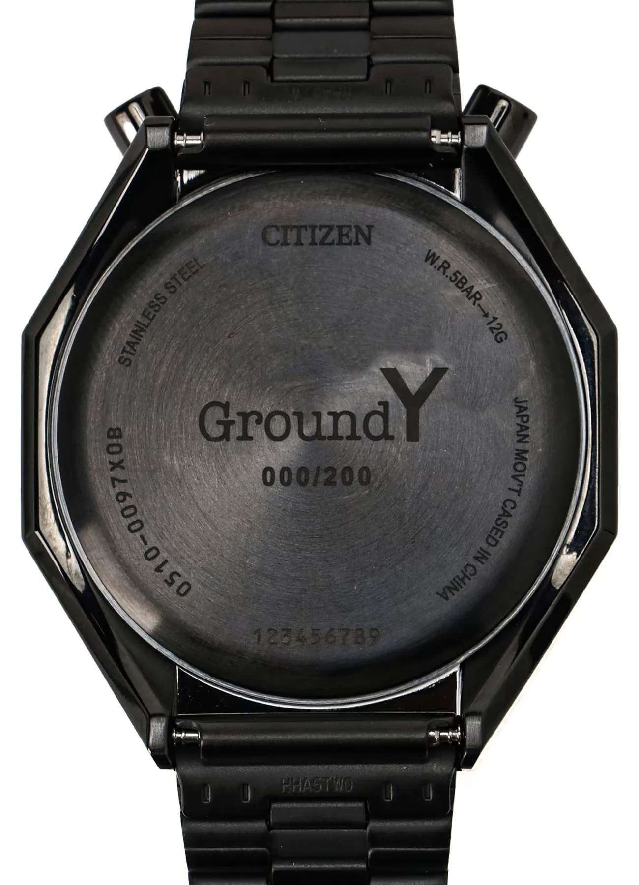 Citizen X Ground Y Tsuno Chrono Custom Limited Octagon Chronograph Bullhead Panda Dial GN-A11-951-1-02 - PREORDER