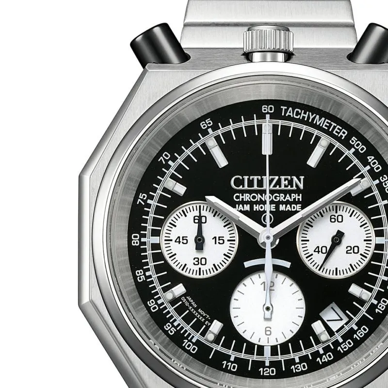 Citizen X JHM JAM HOME MADE Retro Octagon Chronograph "Tsunokurono Panda 2" Tsuno Chrono Bullhead JCZ003 - PREORDER